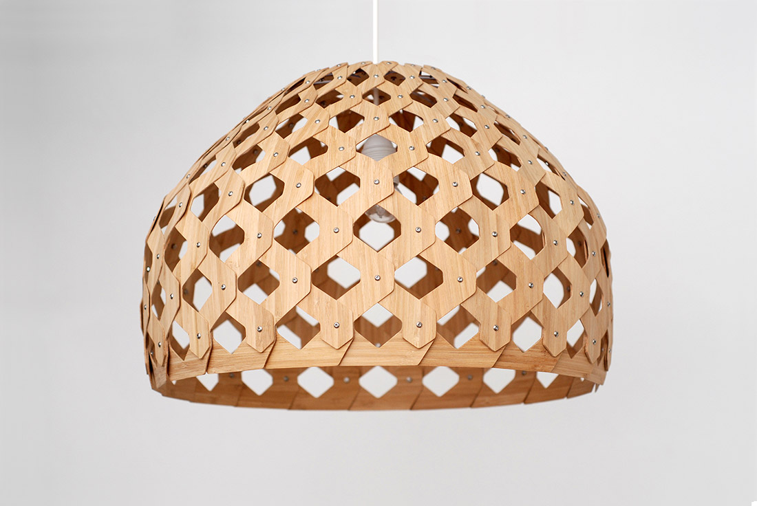 Bamboo Light Hexagonal By Adamlamp Hungary, Bamboo Lamp Shade Design