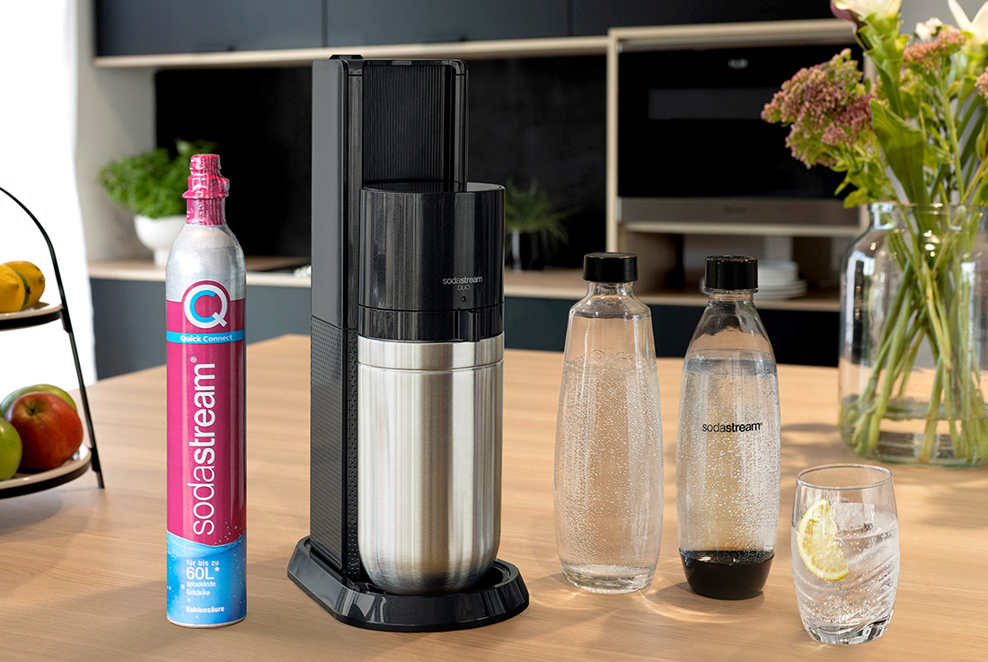 SodaStream DUO™ Sparkling Water Maker, Titanium - Worldshop