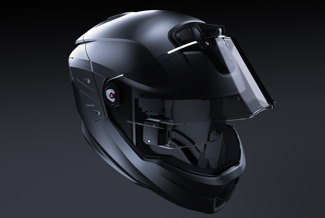 smart visor helmet