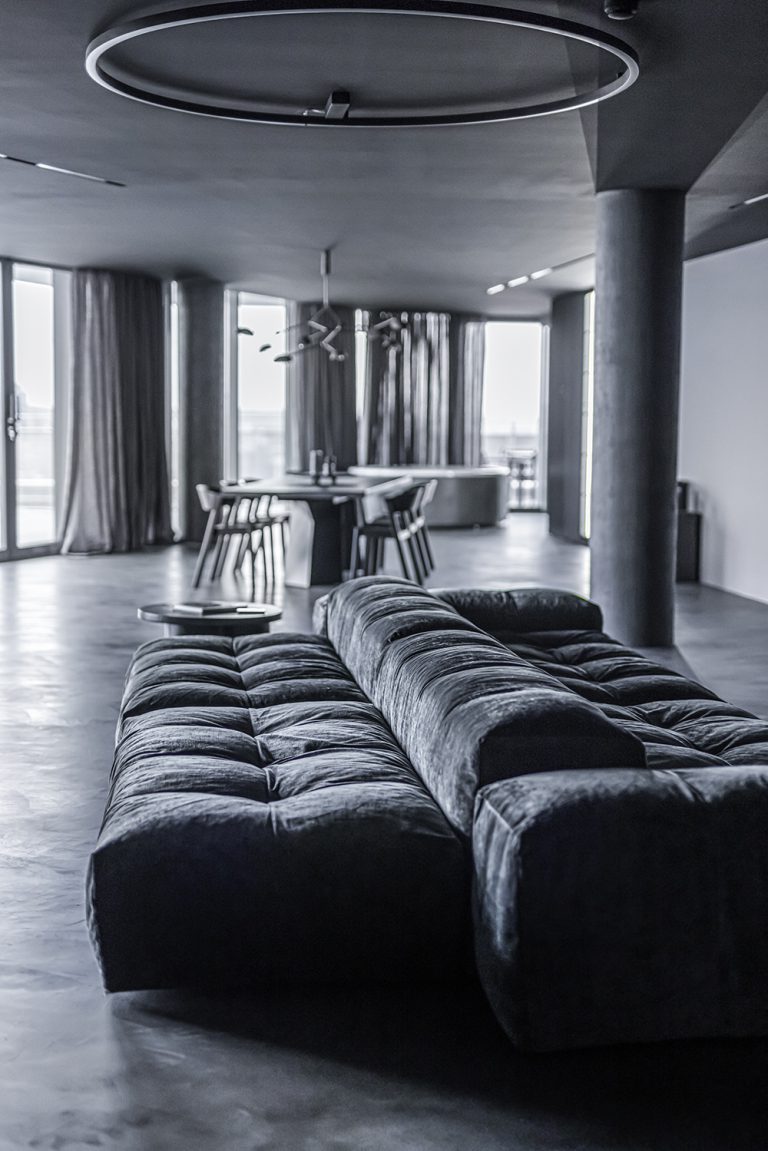 Grey Penthouse – BIG SEE - Modern Penthouse Interior Design On Grey