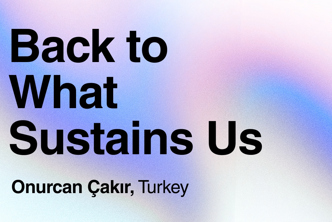 BIG SEE Survey - Onurcan Çakır: Back to What Sustains Us