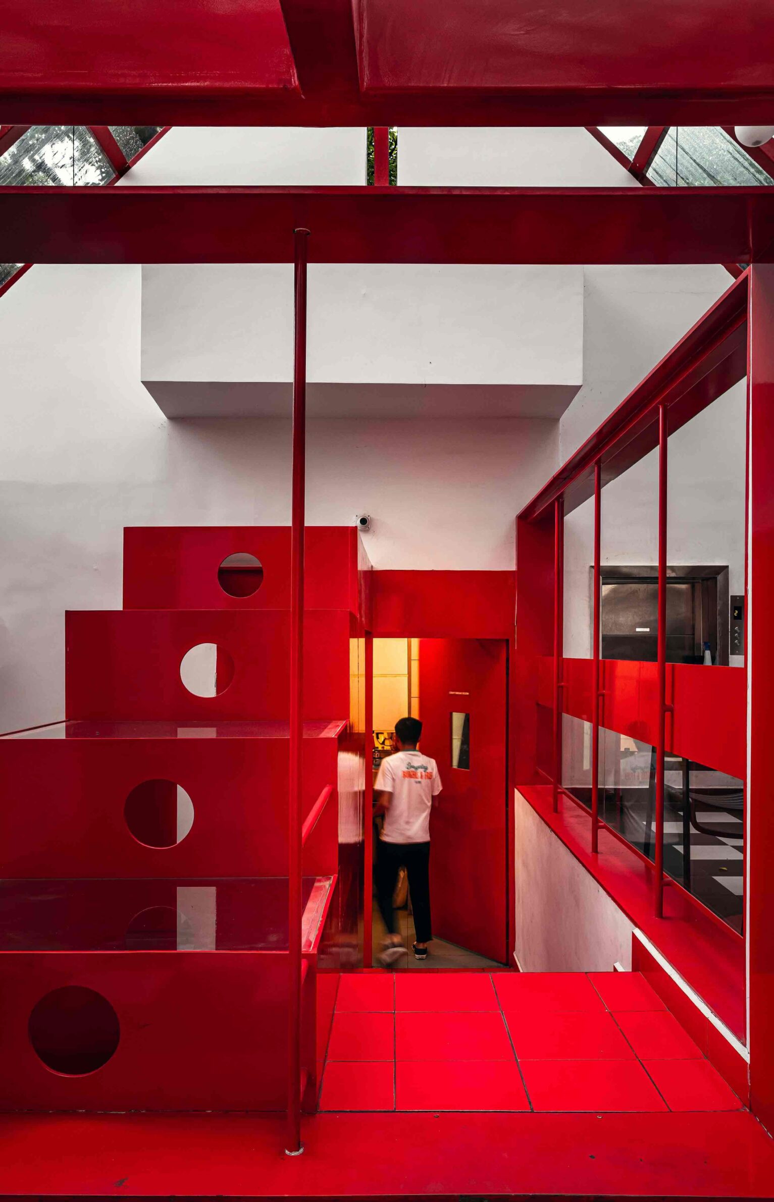 Diner Just Loaf by Cochin Creative Collective with split-level dining spaces in Bangalore, India
